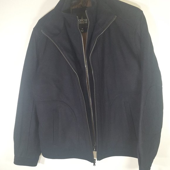 New London Fog Wool Hipster Jacket Size Med Navy - Picture 3 of 11